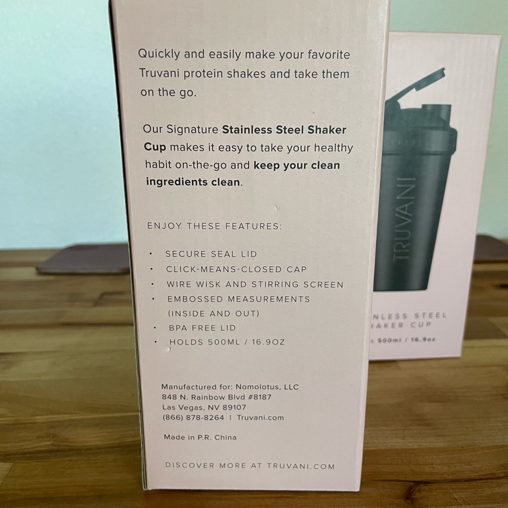 Black Stainless Steel Shaker Cup - Picture 2 of 4